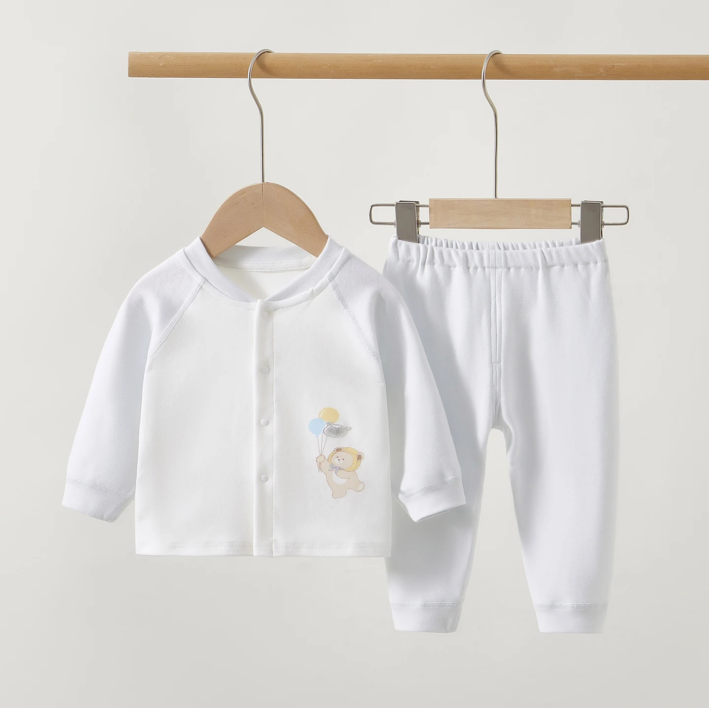 

Детский раздельный комплект из чистого хлопка, одежда для новорожденных для мальчиков и девочек, осенние и зимние пижамы, базовый слой, комплект нижнего белья