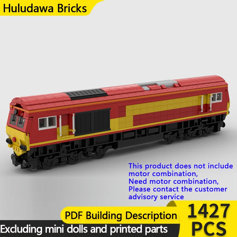 

City Car Model MOC Building Bricks Railway Class 66 Diesel Locomotive Modular Technology Gift Holiday Assemble Children Toy Suit