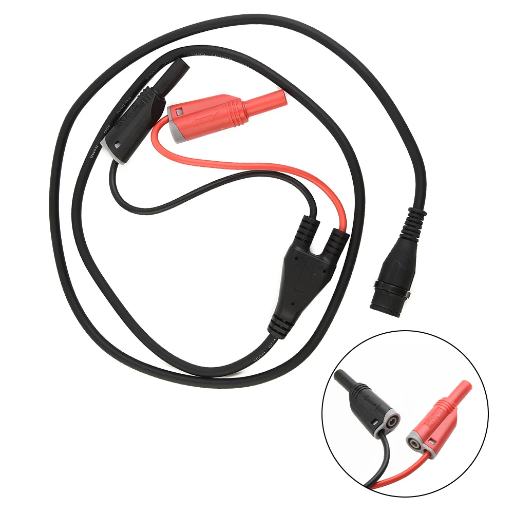 1PCS Stackable 4MM Dual Banana To BNC Male Test Probe Cable 500V/5A For Bnc Interfaces Oscilloscopes Signal Generator