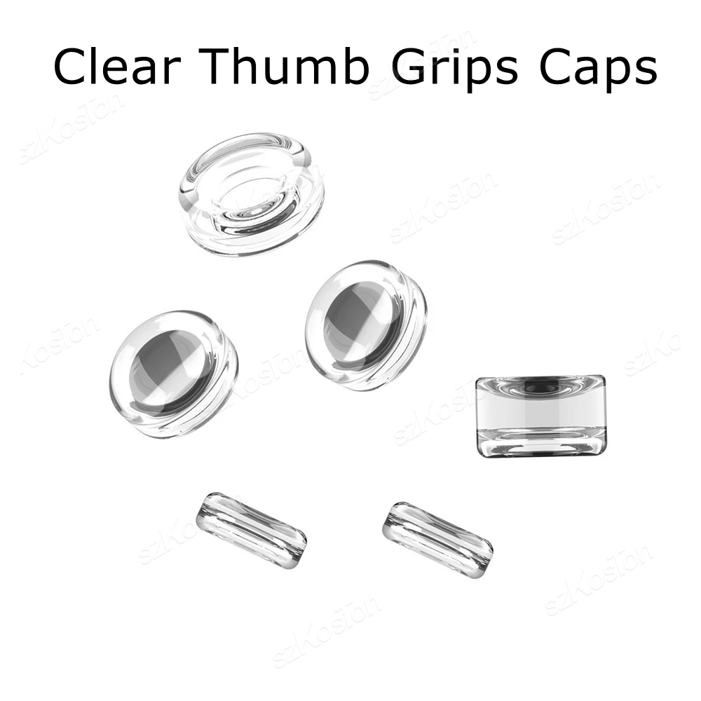 Klare Daumengriffe, Kappen für Switch 2 Pro Controller, rutschfeste, weiche Silikon-Joystick-Kappenabdeckung für Switch 2 Gaming-Zubehör