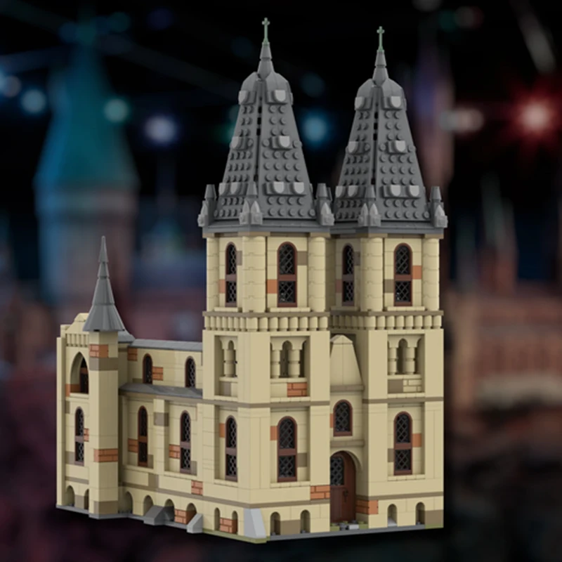 MOC Building Blocks ฉากภาพยนตร์คลาสสิก Bell Towers ชุด DIY Assembly อิฐบ้านปราสาทของเล่น Creative Collection Xmas ของขวัญ