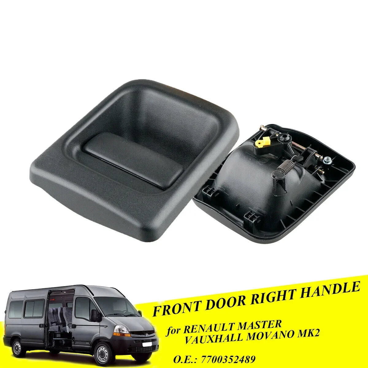 

For Renault Master Vauxhall Movano Mk2 Black Right Side Sliding Door Handle 7700352489