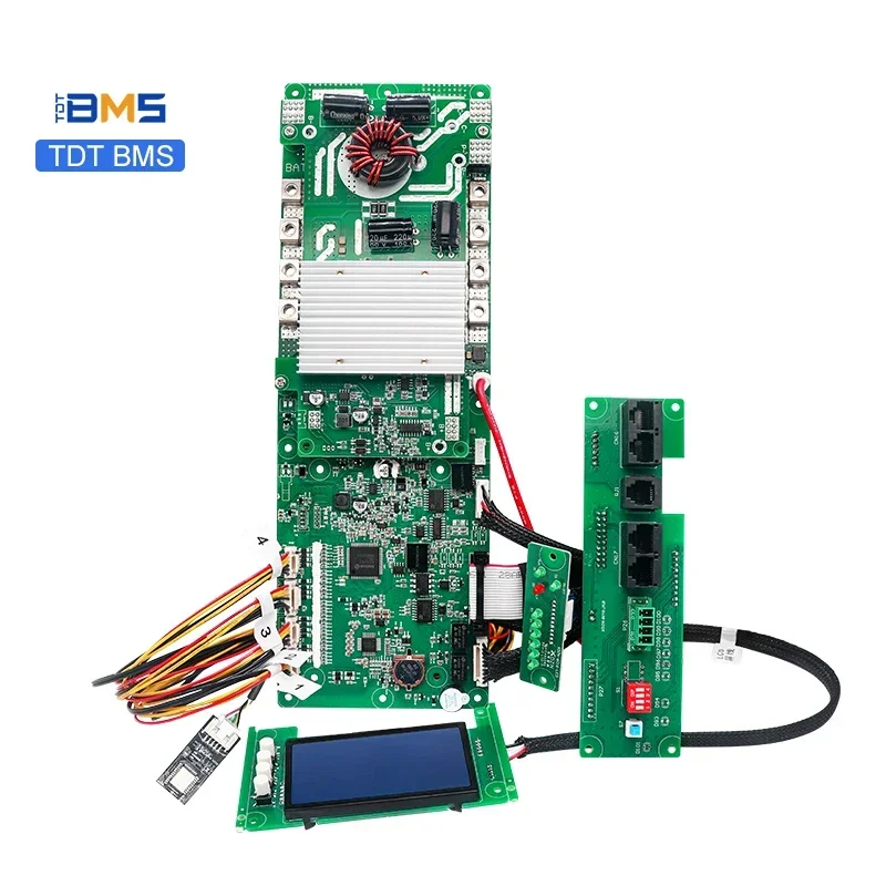 

TDT-Smart BMS Circuit Boards, sistema de armazenamento de energia solar, bateria com Smart BMS, LiFePO4, 8S, 24V, 48V, 16s, 100A