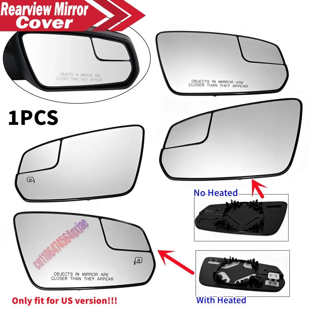 1PCS Outer Rearview Side Wing Mirror Glass Lens Reflector Len Car Accessories w/No Heated For Ford Mustang 2010-2014 US version