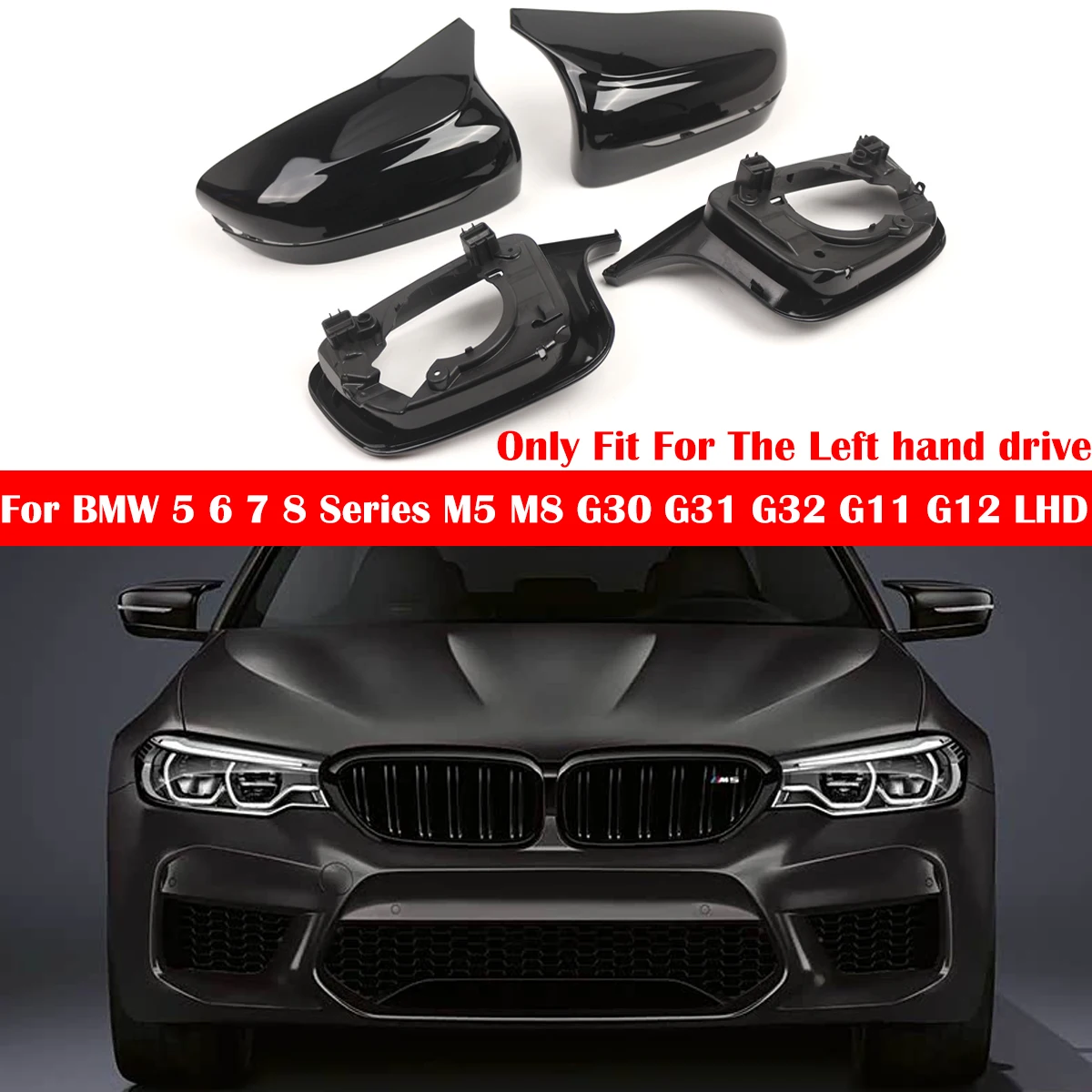 4X Gloss Black Car …