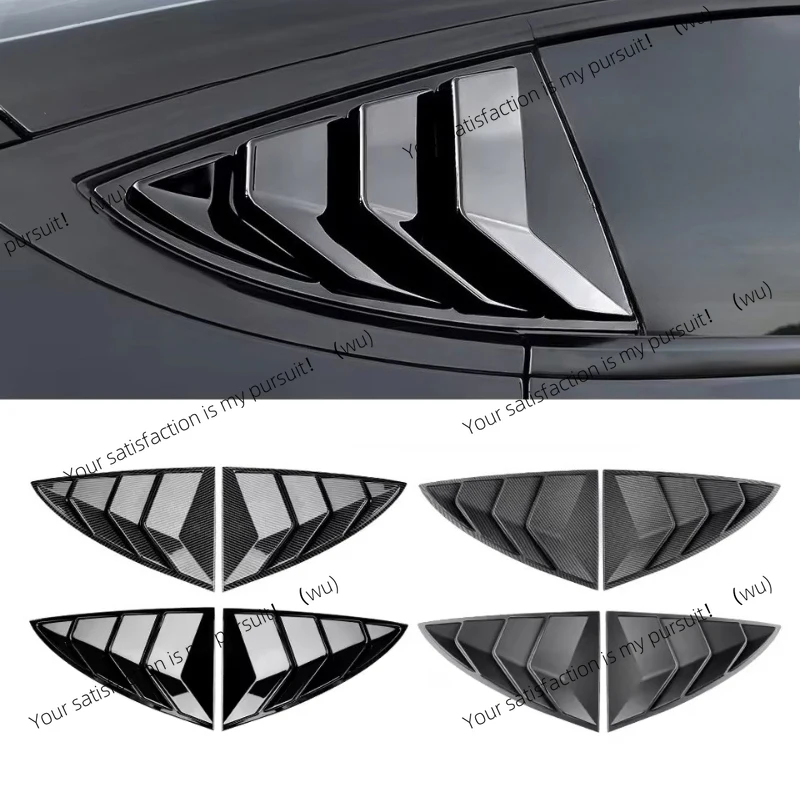

For Tesla Model Y Juniper 2021-2025 ABS Rear Car Window Shutter Cover Louver Side Vent Trim Triangle Modified Car Accessories