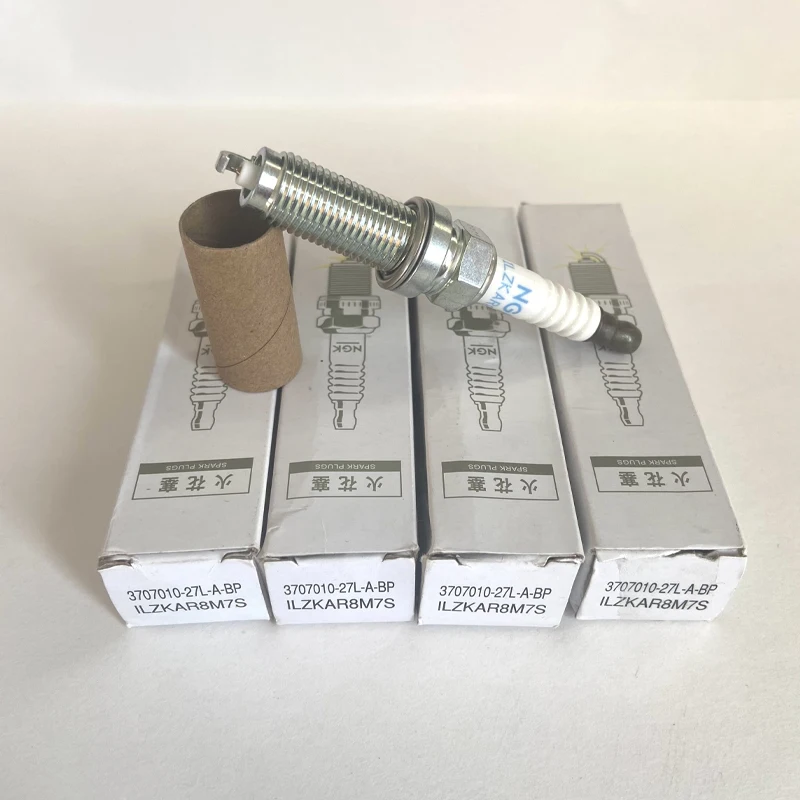

4Pcs 3707010-27L-A-BP ILZKAR8M7S Original NGK Spark Plug For Hong Qi H5 H6 H9 HQ9 HS5 HS7 1.8T 2.0T(45TD) 370701027LABP