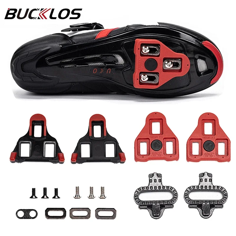 BUCKLOS Road Bike Cleat for Shimano SPD Shoe Pedals for SPD-SL/LOOK Delta MTB Road Bicycle Shoes Cleats Road Bike Cliplss Pedal