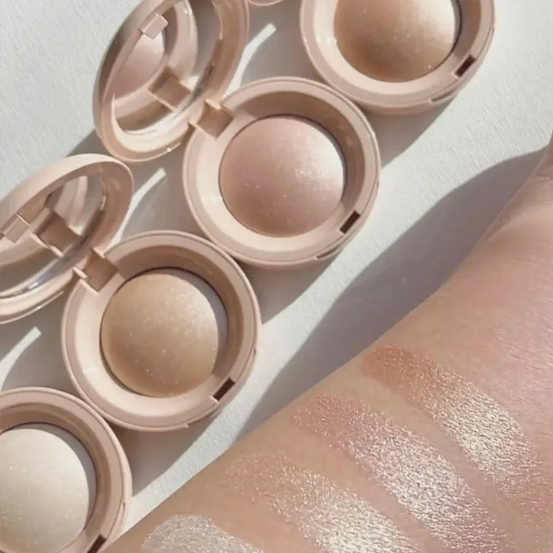 Moda rara beleza positiva de longa duração à prova dwaterproof água fino brilho iluminador natural efeito brilhante iluminar contorno modificar rosto