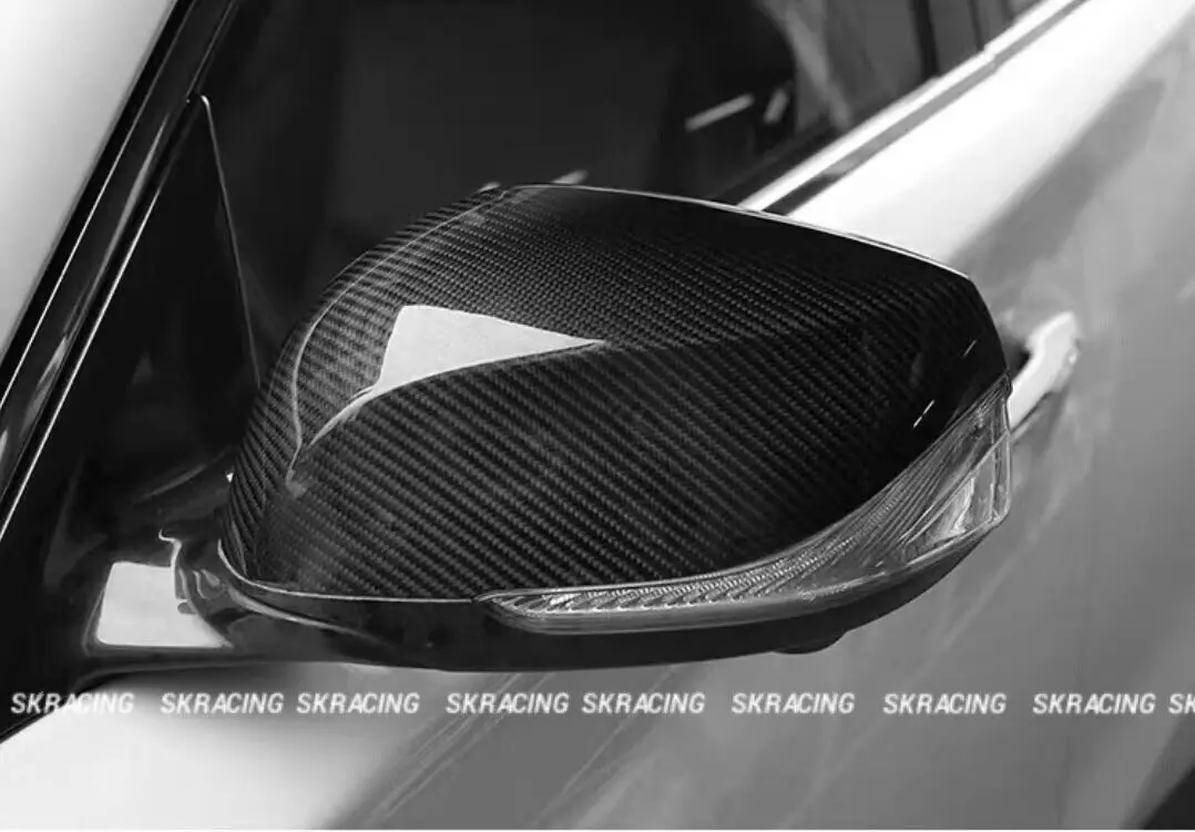 Real Dry Carbon Fiber Add-on Side Mirror Cover Cap For INFINITI QX50 QX60 2016-2023 Car Accessories Parts Body Kit