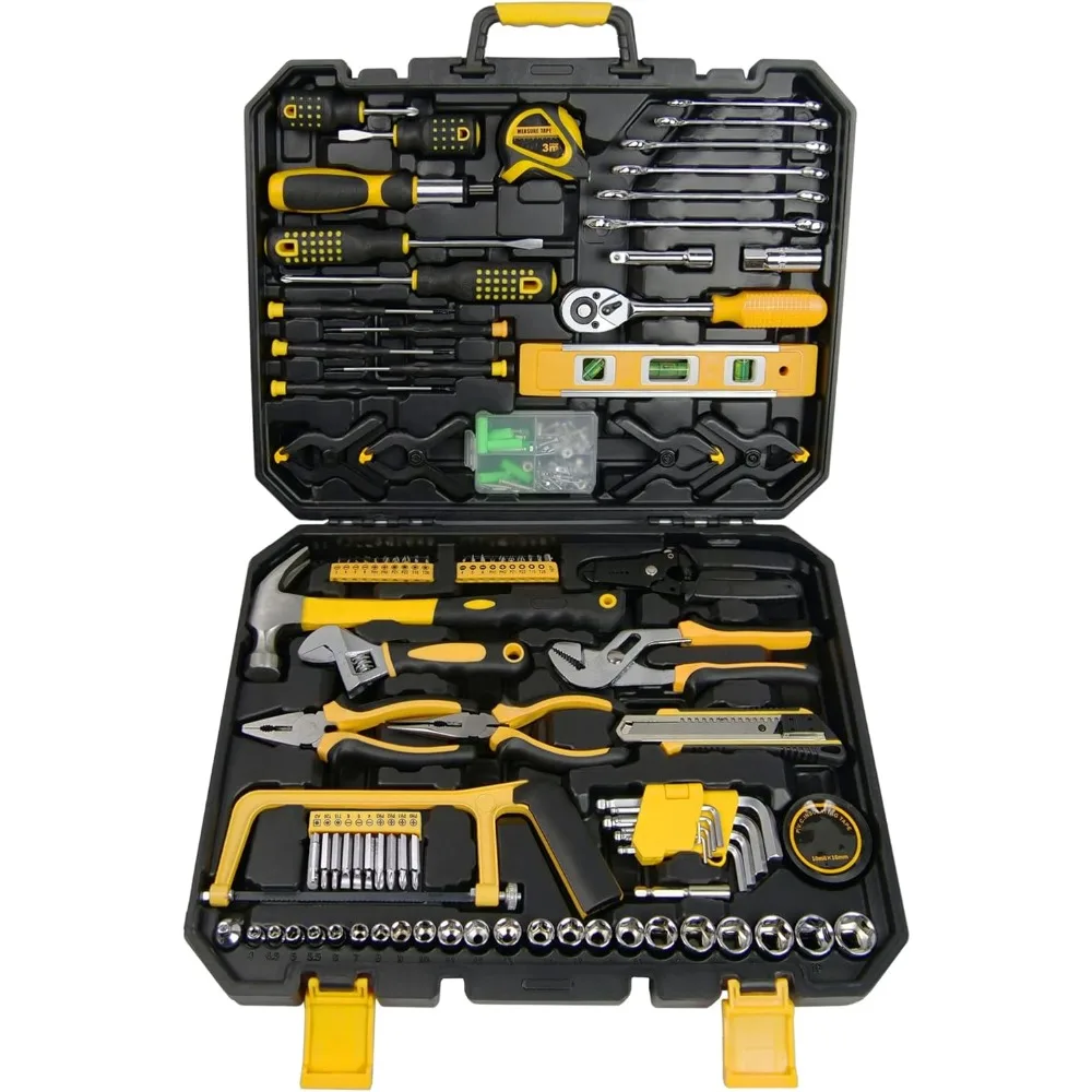 

Start Pro 237-Piece Household & Auto Repair Tool Kit - General Hand Tool Set with Screwdrivers, Sockets, Wrenches & Plastic Stor