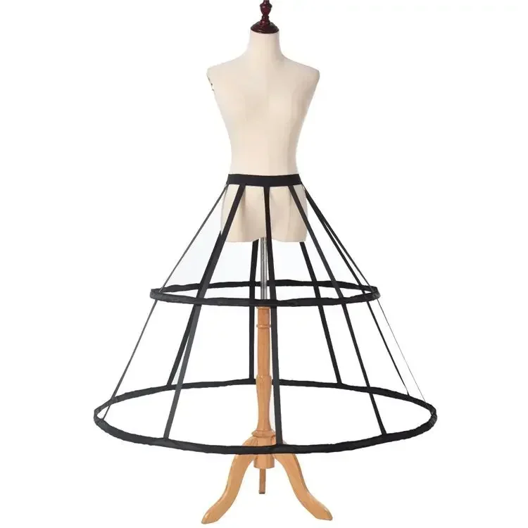 Lolita Crinoline Birdcage Hollow Out Crinoline Cosplay Violence Fishbone Adjustable Daily Tutu Skirt Half Body Slip Dress