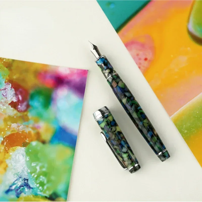 MOONMAN New Moon 2 Acrylic Resin Ultra Fine, Small Beauty and Cutting Edge Students Writing Practice Gift Ink Pen EF\F