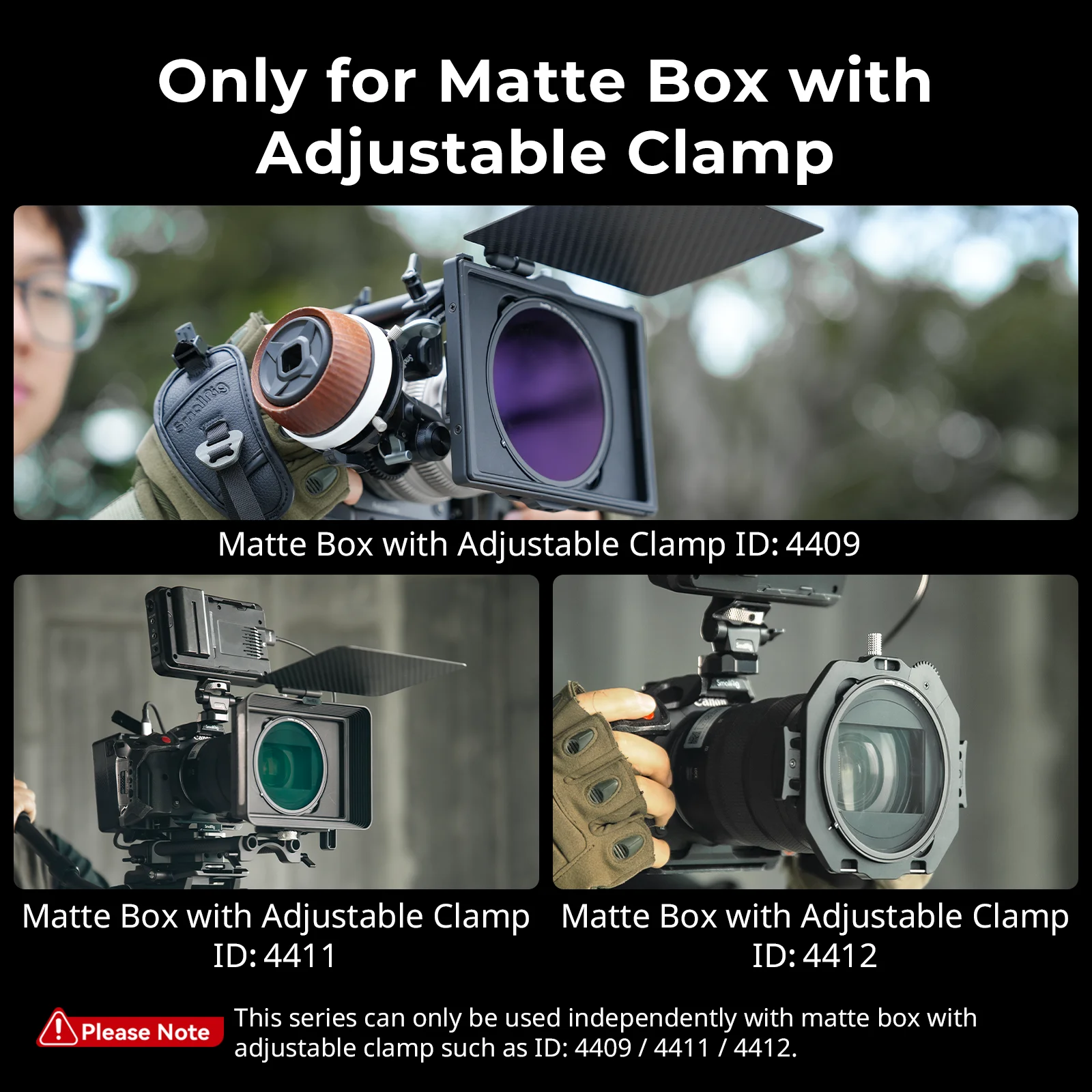 مجموعة مرشح SmallRig VND مجموعة مرشح سريعة مع مشبك قابل للتعديل وظيفة مرشح CPL + VND المزدوج الإصدار المغناطيسي 4649