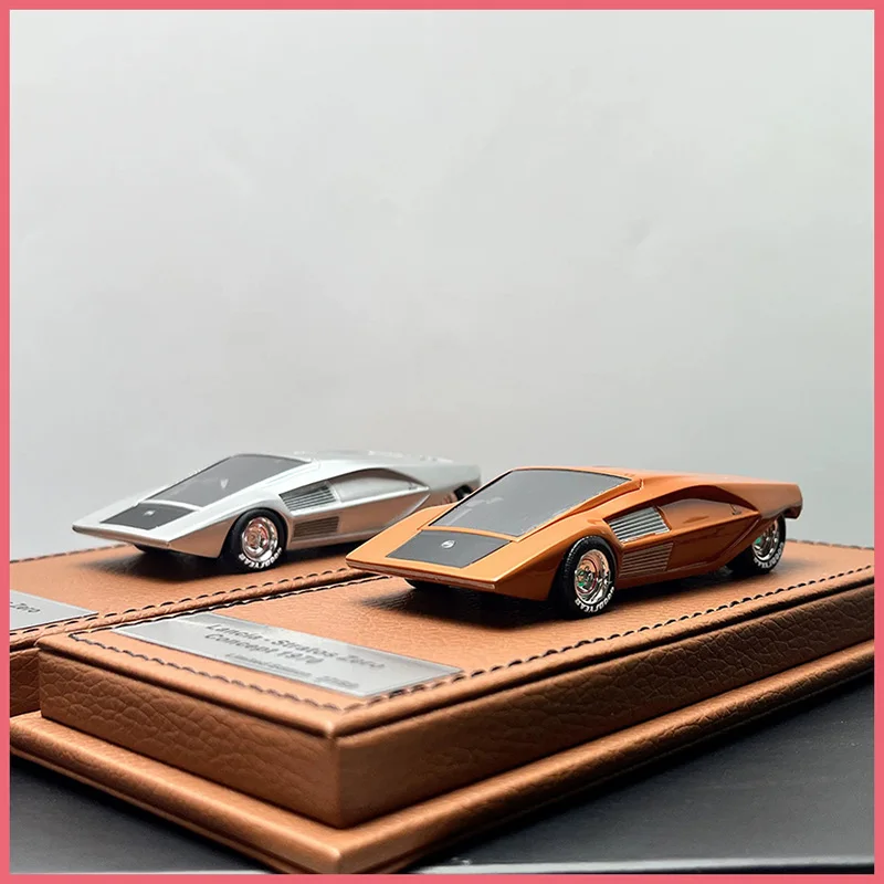 

ENGUP Resin 1/43 Scale 1970 Lancia Stratos Zero Concept Car Model Car Model Ornament Souvenir Display Collection Hobby Gift