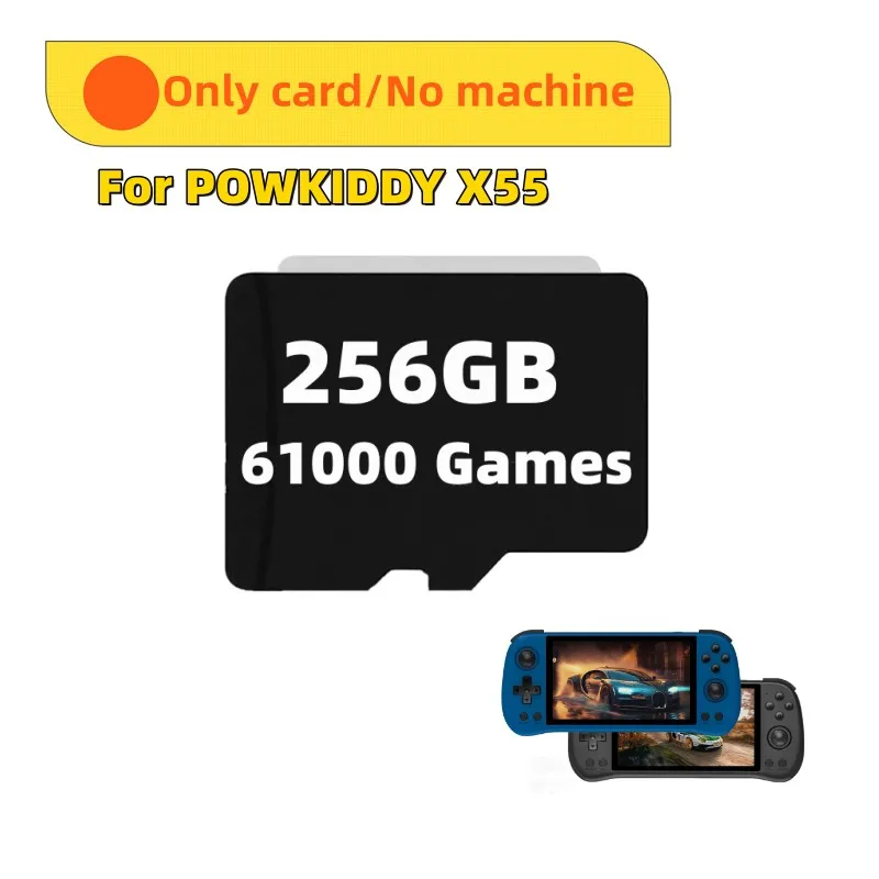 Memory Card FOR POWKIDDY X55 Handheld Game Console Game Card Plug&Play Pre-install Retro Games Card Retro Classic Game TF Card