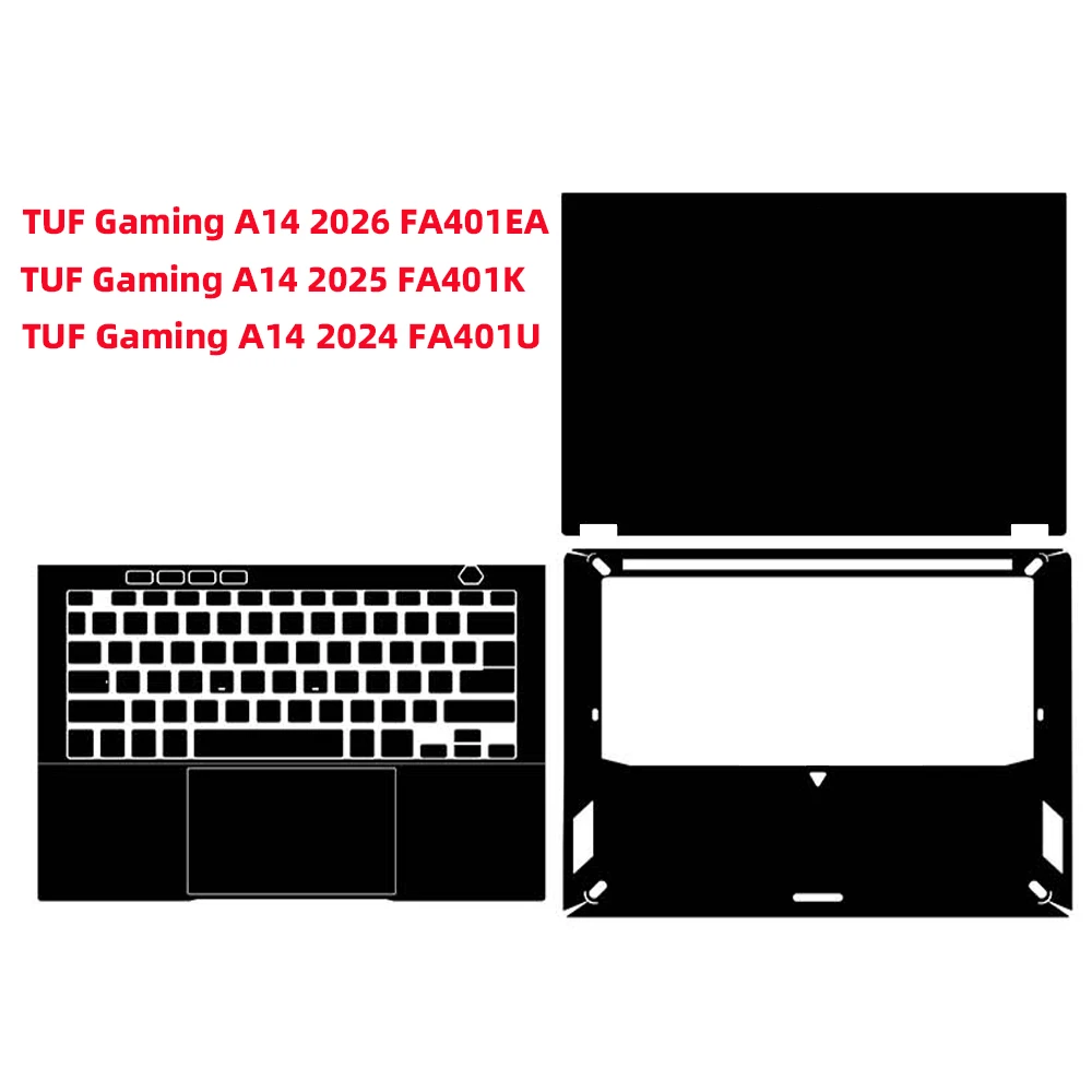 Premium Vinyl Skin Sticker for ASUS TUF Gaming A14 2026 2025 FA401EA Anti-Scratch Protective Decal Easy Removable Bubble-Free