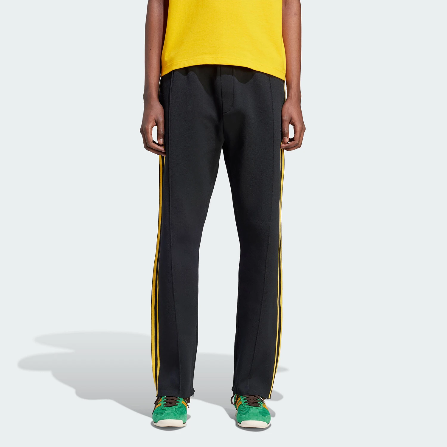 Adidas genuine clover men's striped classic straight casual pants IB3260