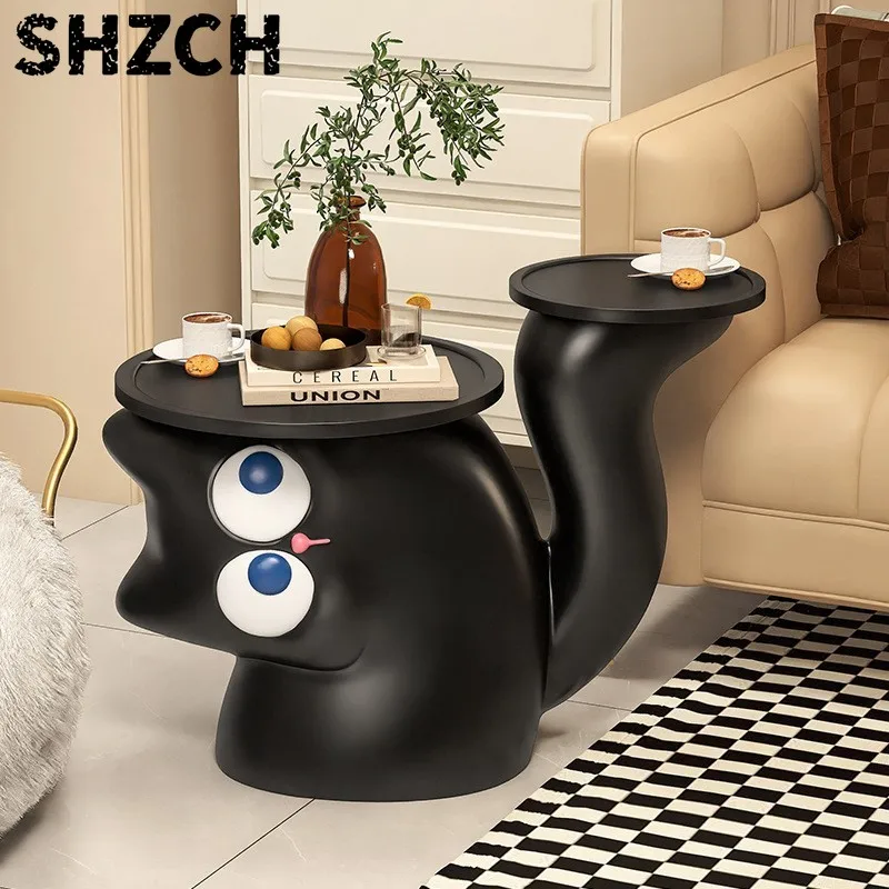Cute Little Cat Floor To Ceiling Decoration Living Room Sofa Home Decoration Creative Cartoon Coffee Table Side Table Furniture