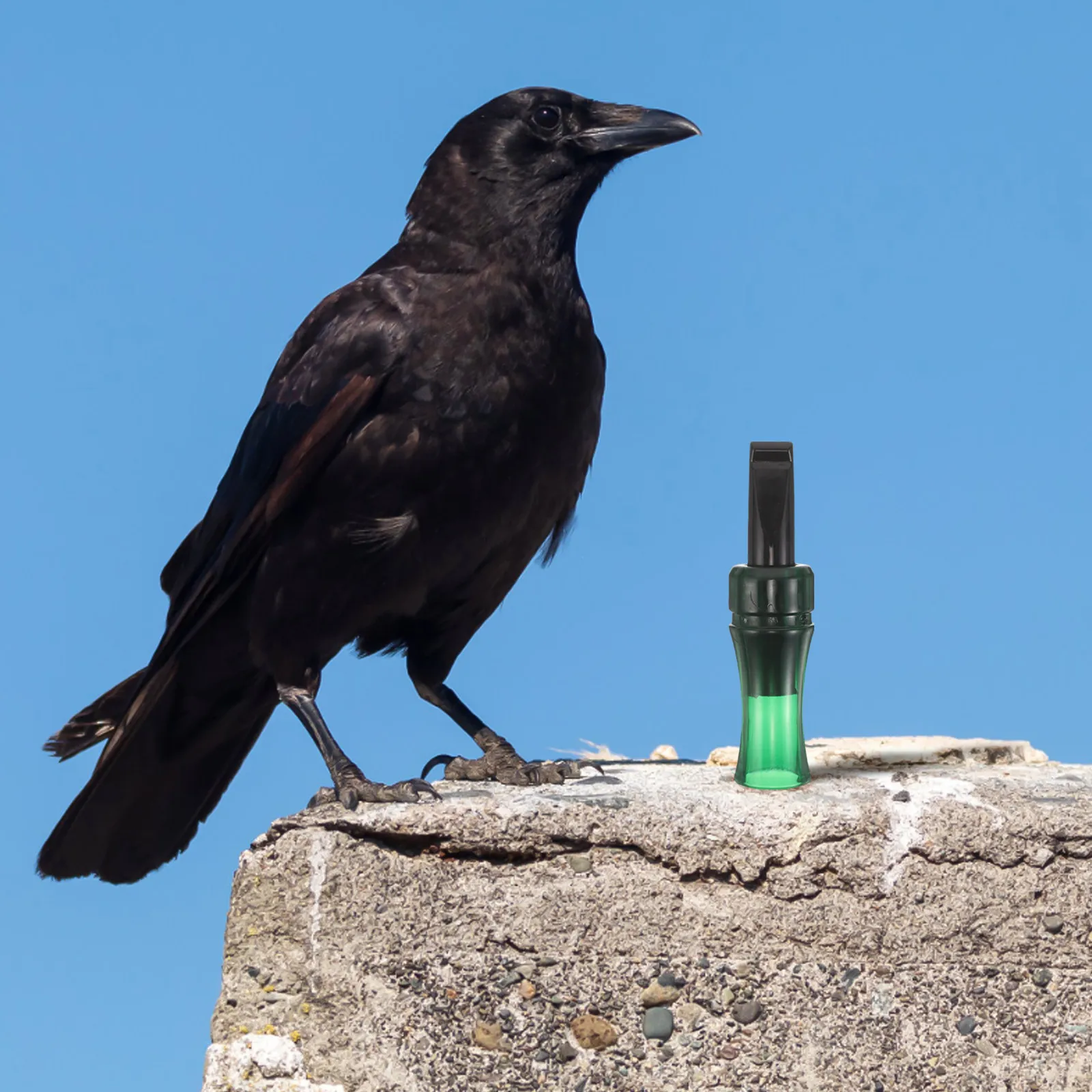 Bionic Crow Whistle Call Realistic Sounding Bird Calling Device Caller for Watching to Attract Birds