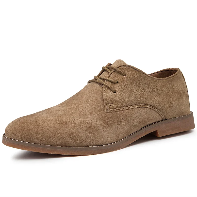 

Men's Matte Leather Black/brown Casual Business Office Oxfords Formal Suede Leather Shoes for Men New Arrivals Male Derby Style