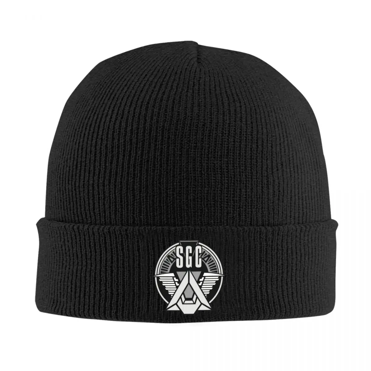 

Stargate Sgc Logo Knitted Bonnet Caps 100% Cotton Fashion Keep Warm Hats