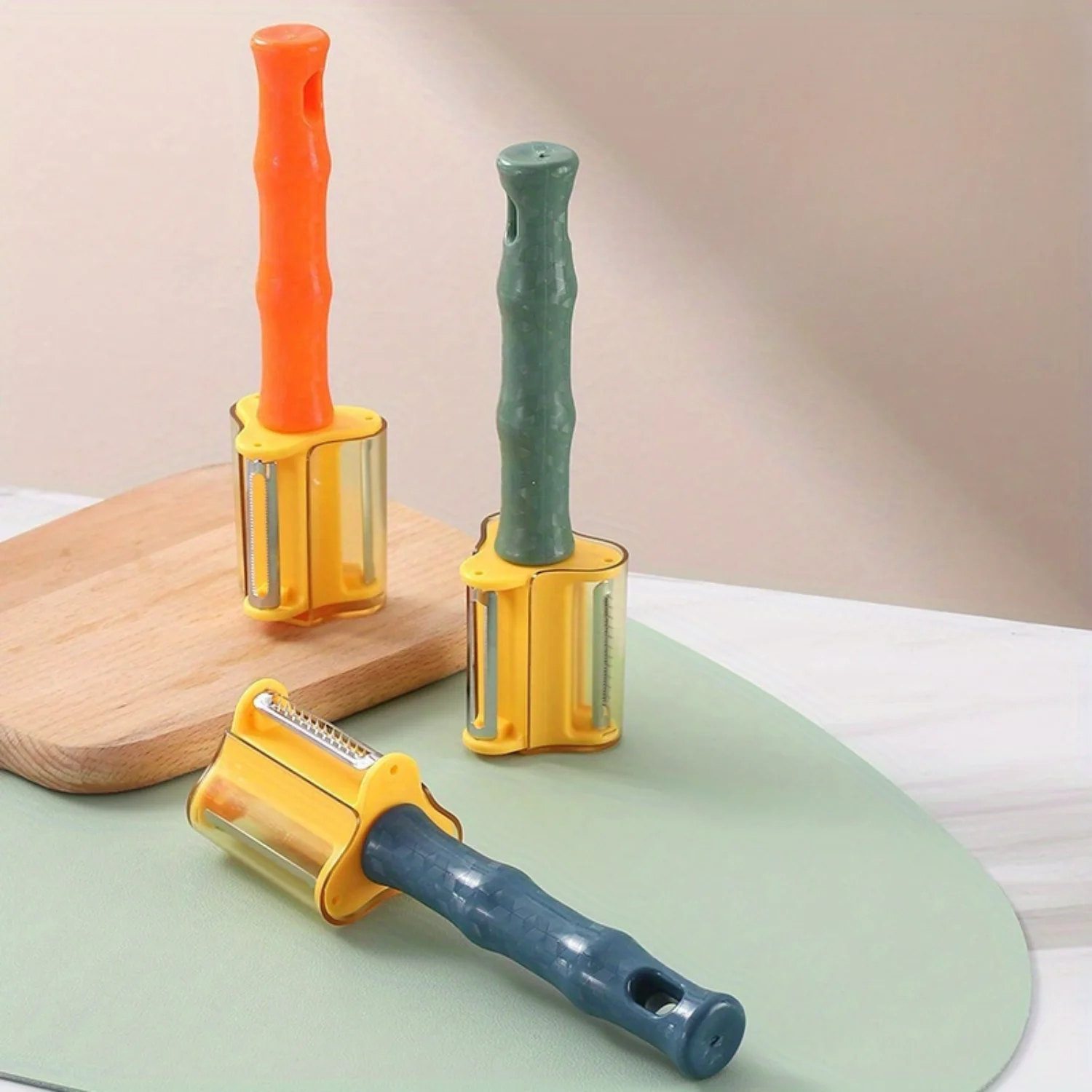 สแตนเลสสตีลผักผลไม้ Peeler พลาสติกทนทาน Handle Multifunctional KITCHEN เครื่องมือ Peeling Scraping