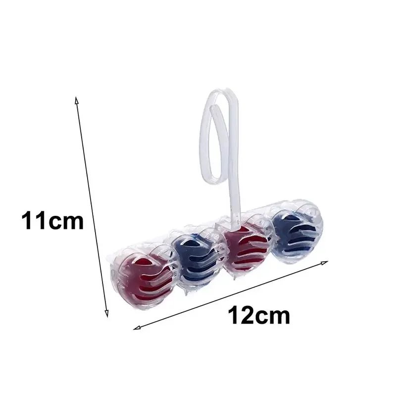 3 Long Lasting Hanging Toilet Deodorizer Balls Blue Bubble Multi Scents Dirt Remover Odor Eliminating Cleaner For Fresh Bathroom view 6