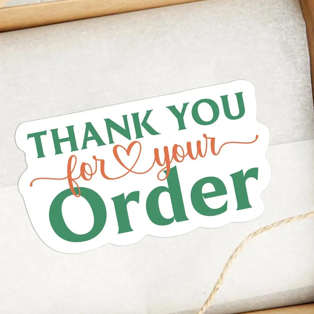 10sheets Thank You for You Order Small Business Paper Sticker Shipping Gift Box Envelope Sealing Lable Decor