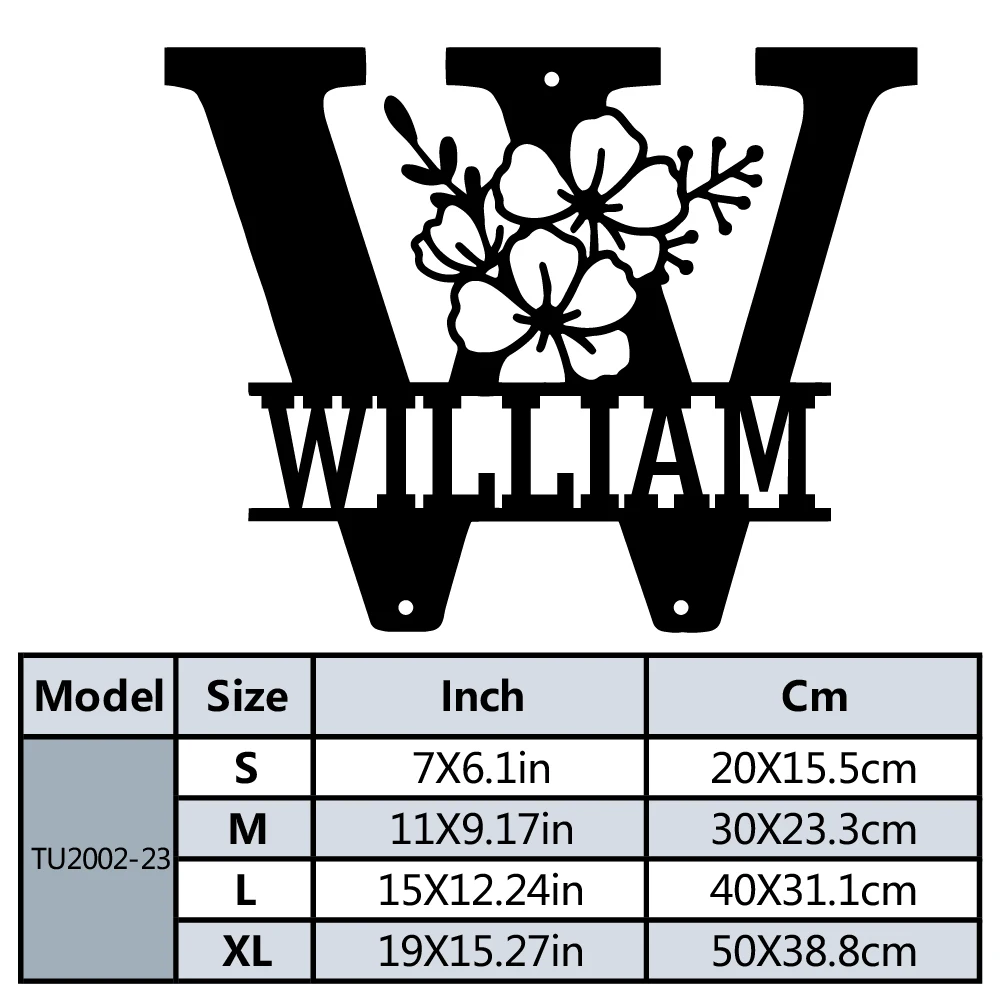 1 قطعة اسم مخصص أنيق 26 حرف جدار المعادن الفن جولة المعادن جدار ديكور فني الديكور ، هووسورمينغ هدية الذكرى #3