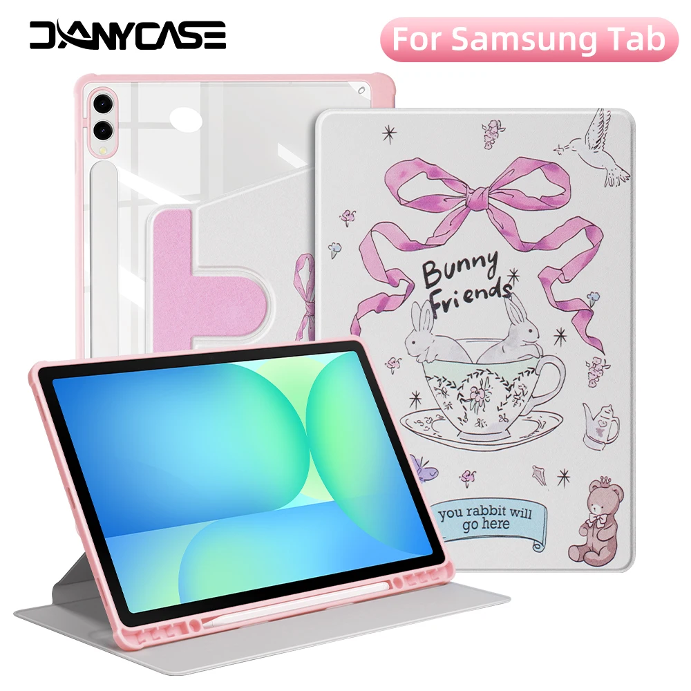 

Чехол для планшета Samsung Galaxy Tab A9 Plus S9FE S10 FE (2025) 10,9 дюйма S8/S7 11 дюймов S7+/S8+/S9+/S10+ 12,4 дюйма S6 Lite 10,4 дюйма, чехол