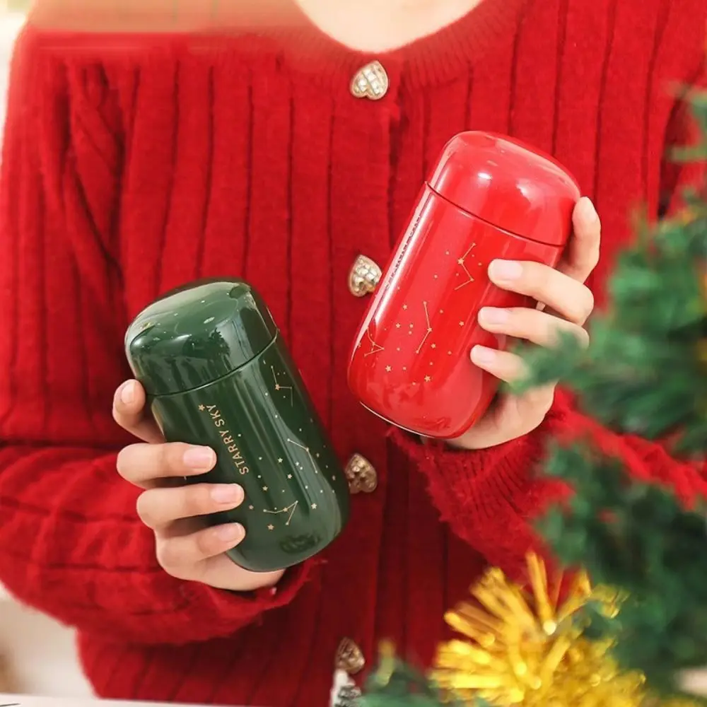 

Solid Color Mini Thermos Cup Starry Sky Stainless Steel Portable Vacuum Flask Leak Proof Insulated Thermal Water Bottle