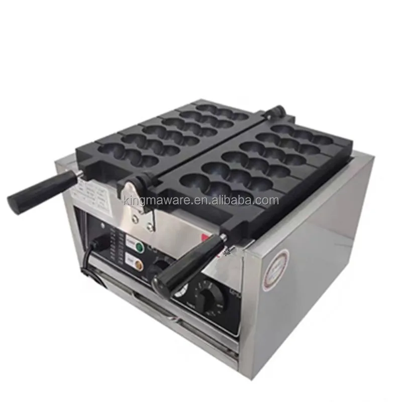 

Automatic Mini Waffle Stainless Steel Non-Stick Electric for Use Grilling/Panini Press Plates Takoyaki