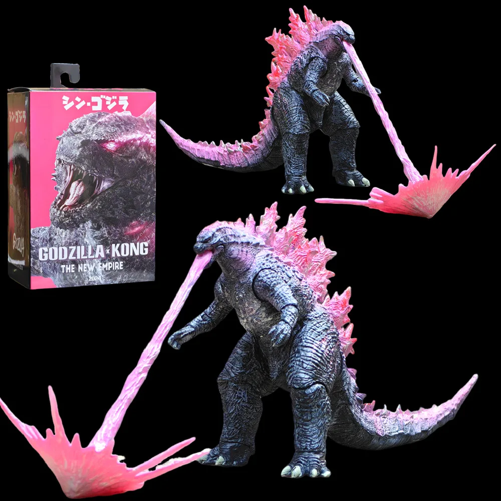 

2024 16cm Pink Godzilla X Kong The New Empire Action Figure Anime Figure Collection Figures Model Toys Doll Gift