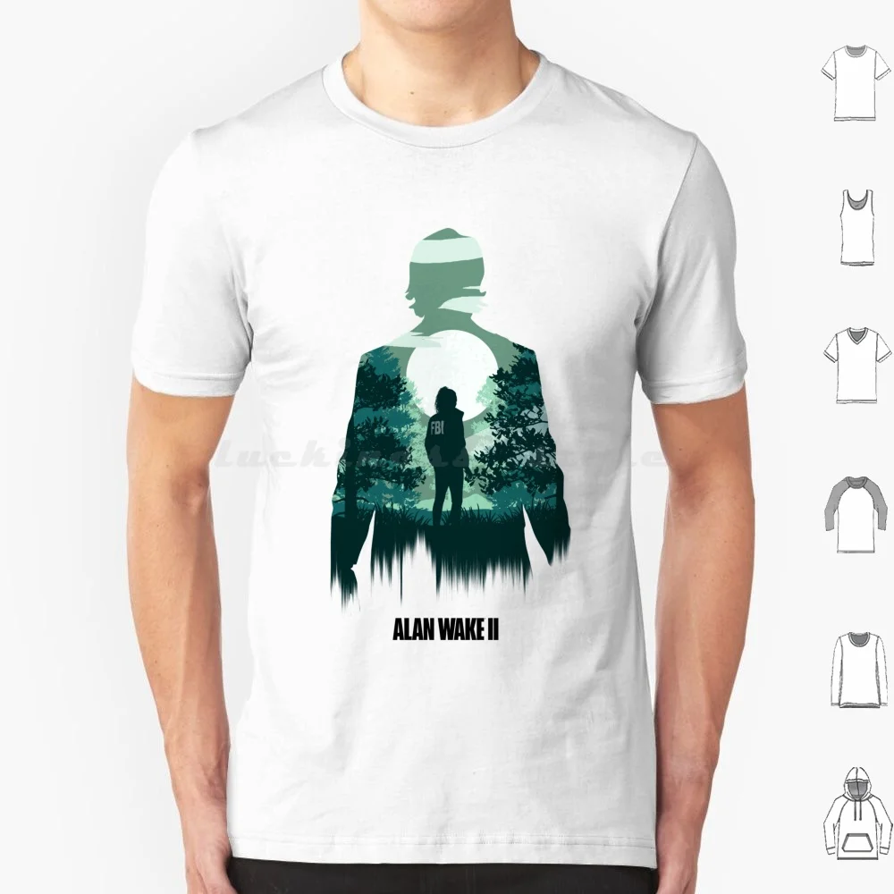 Alan Wake 2 T Shirt Cotton Men Women DIY Print Alan Wake Alan Wake 2 Alanwake2 Remedy T Shrit Video Game Gaming