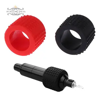 미끄럼 방지 실리콘 타투 그립 커버, 미끄럼 방지 핸드 커버, 타투 펜 그립 커버, 타투 기계 용품, 1pc