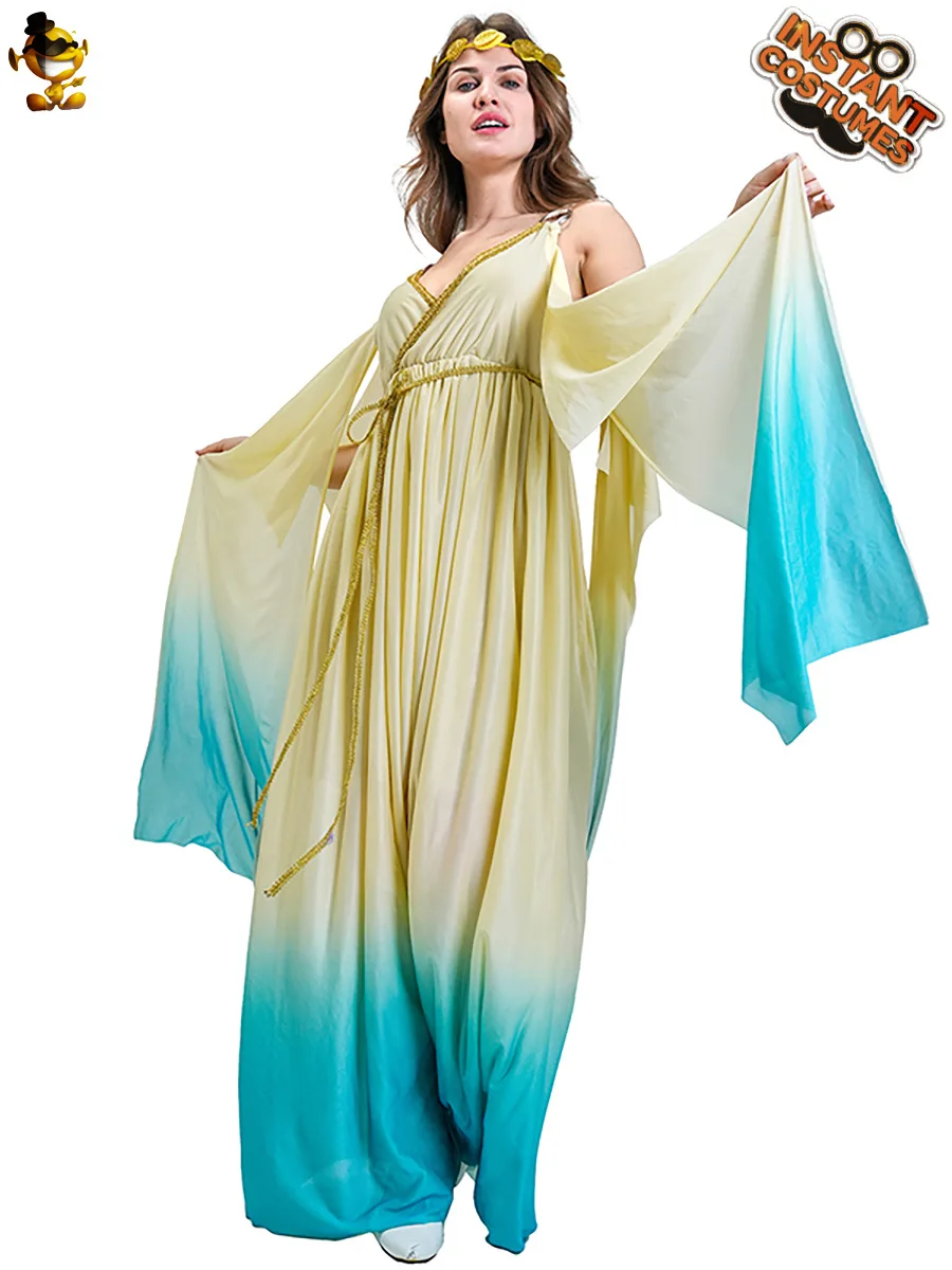 Griekse godin jurk kostuum vrouwen sexy rollenspel lange rok Cleopatra cosplay kostuum Halloween carnaval prestatieset 2025,