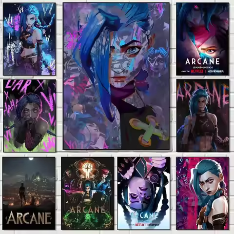 Arcane L-LOL Jinx Poster Print A4 A3 A2 Wall Art Decor For Room Office