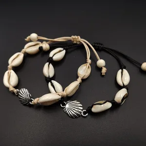 Böhmen handgefertigt gestresstes Muscheln Armband für Frauen kreative Seesterne Schildkröte Muschel Verstellbare Armbänder Sommer Beach Schmuck Schmuck 8 Hauptverkaufsschildkrötenarmband - №7