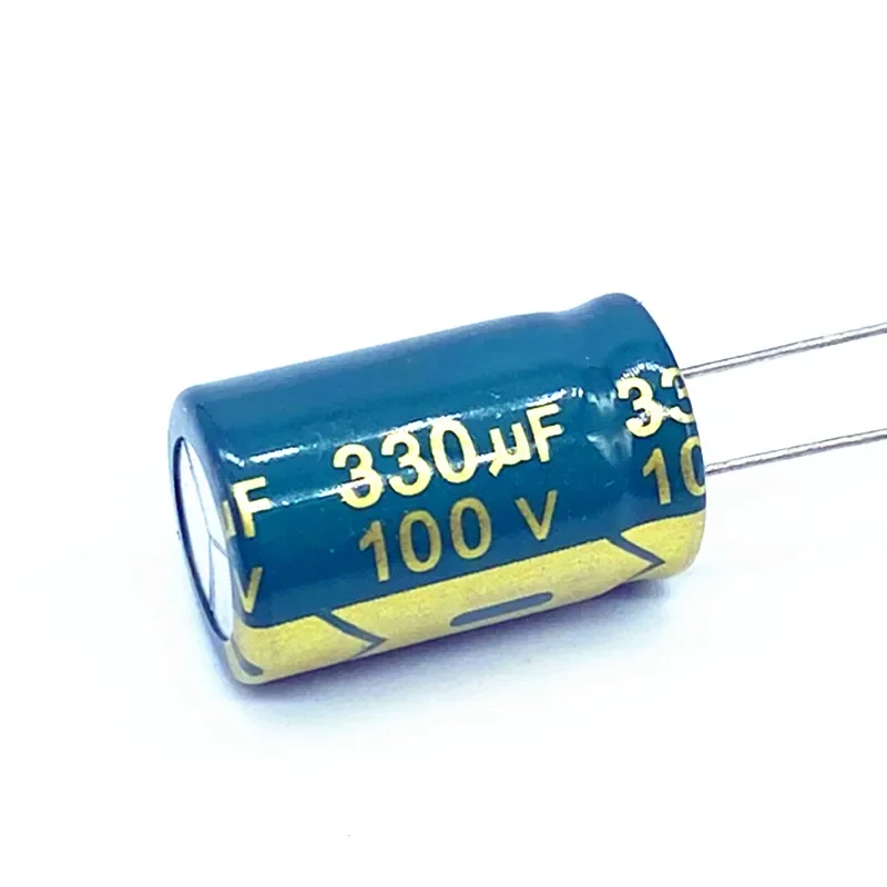 

100pcs/lot high frequency low impedance 100v 330UF aluminum electrolytic capacitor size 13*20 330UF 20%