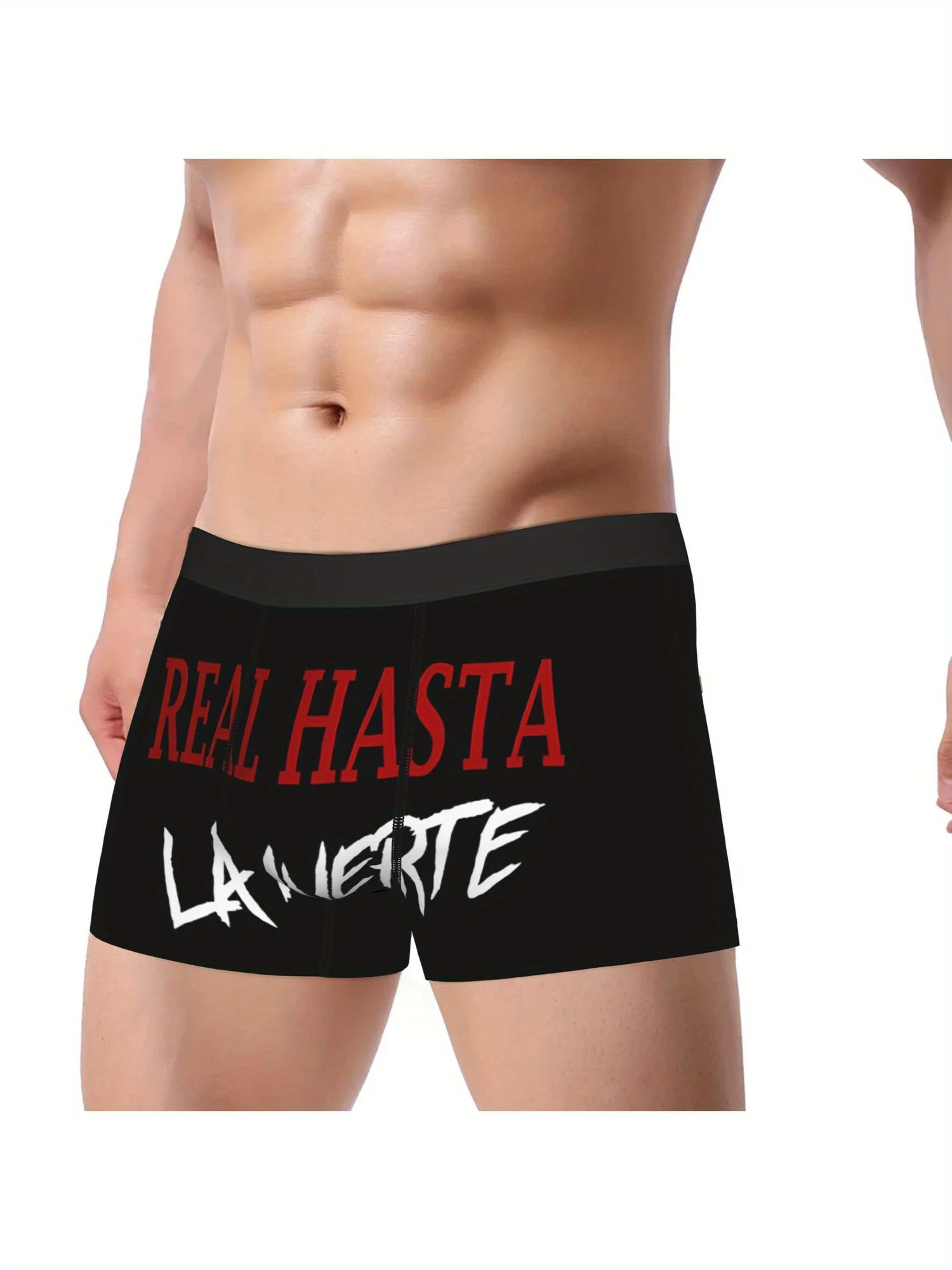 1pc 6259694782929 Real Hasta La Muerte Anuel Underpants Breathbale Panties Men's Underwear Sexy Shorts Boxer Briefs