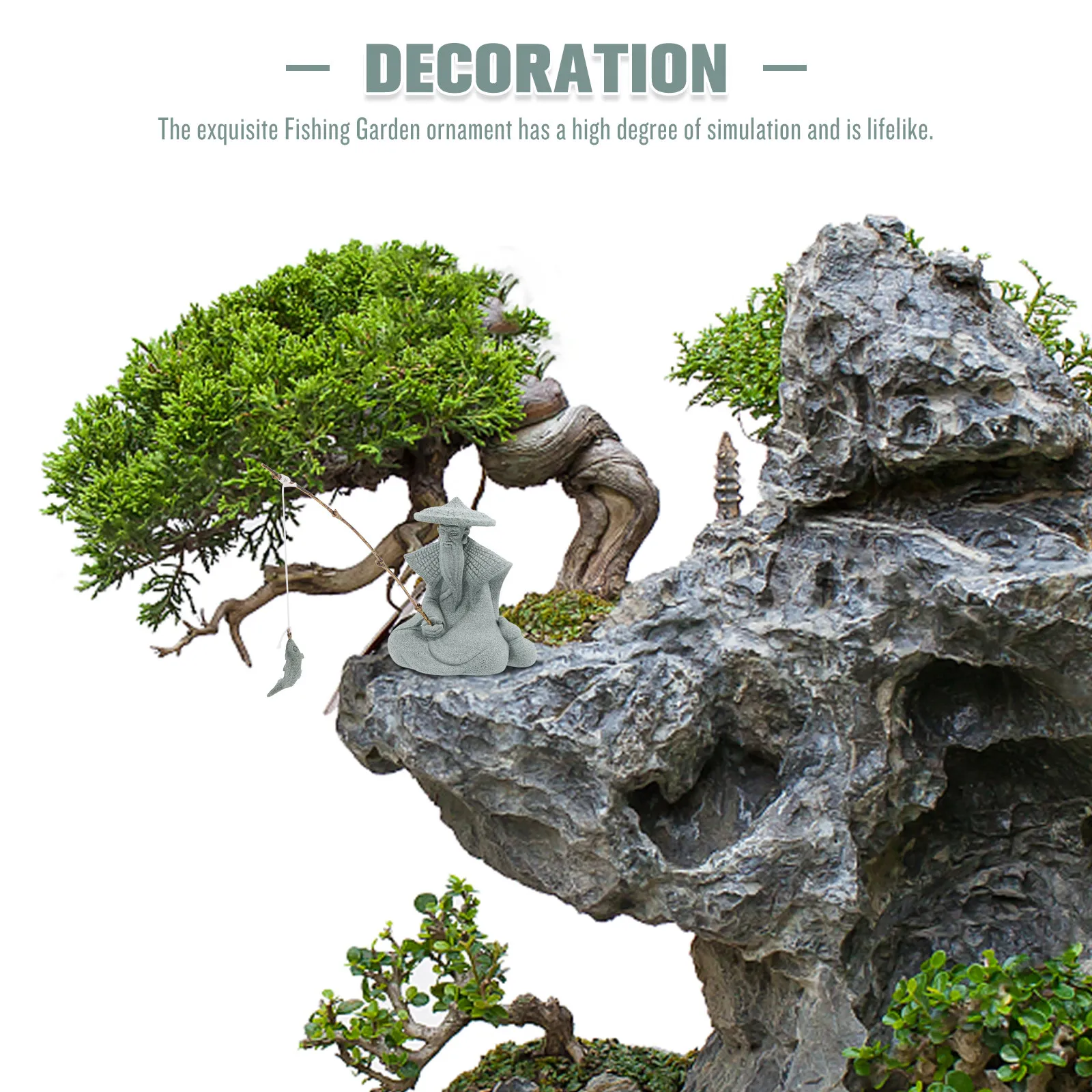 Mała figurka rybaka, wykonana – Aquarium Decor recenzja i cena