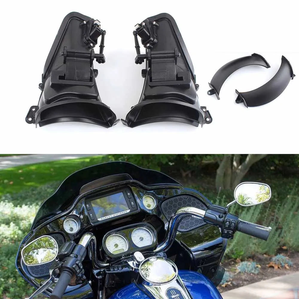 

Motorcycle 1 Pair Inner Fairing Air Duct Kits ABS Plastic Black Accessories For Harley Road Glide 3 - FLTRT 2023-2025 Motorcycle