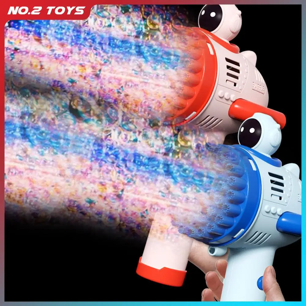 40 Hole Light Electric Bubble Gun Handheld Bubble Toy for Children Outdoor Parent-child Interact Game Soap Bubble Machine Toys