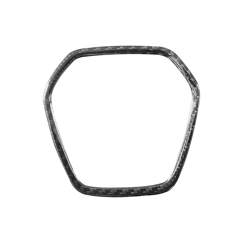 Carbon fiber steering wheel airbag ring cover frame for car modification and upgrade, carbon fiber interior