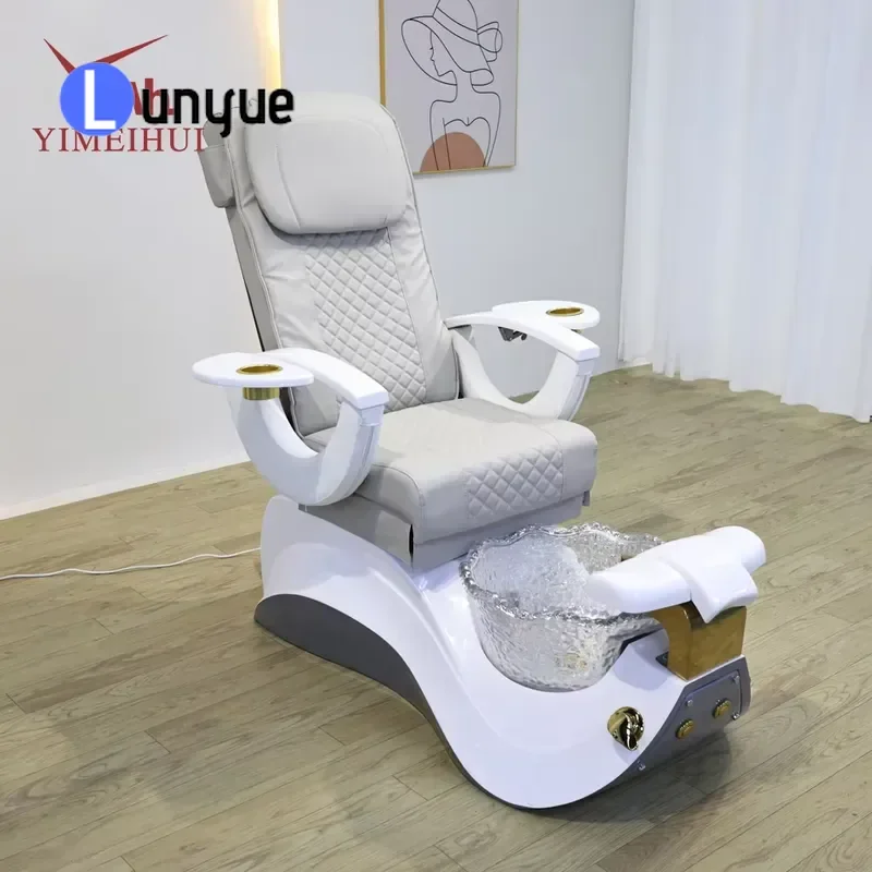 Luxury Pink Pedicure Chair Custom Foot Spa Bath Massage Seat for Nail Beauty Shop Comfortable Durable Professional