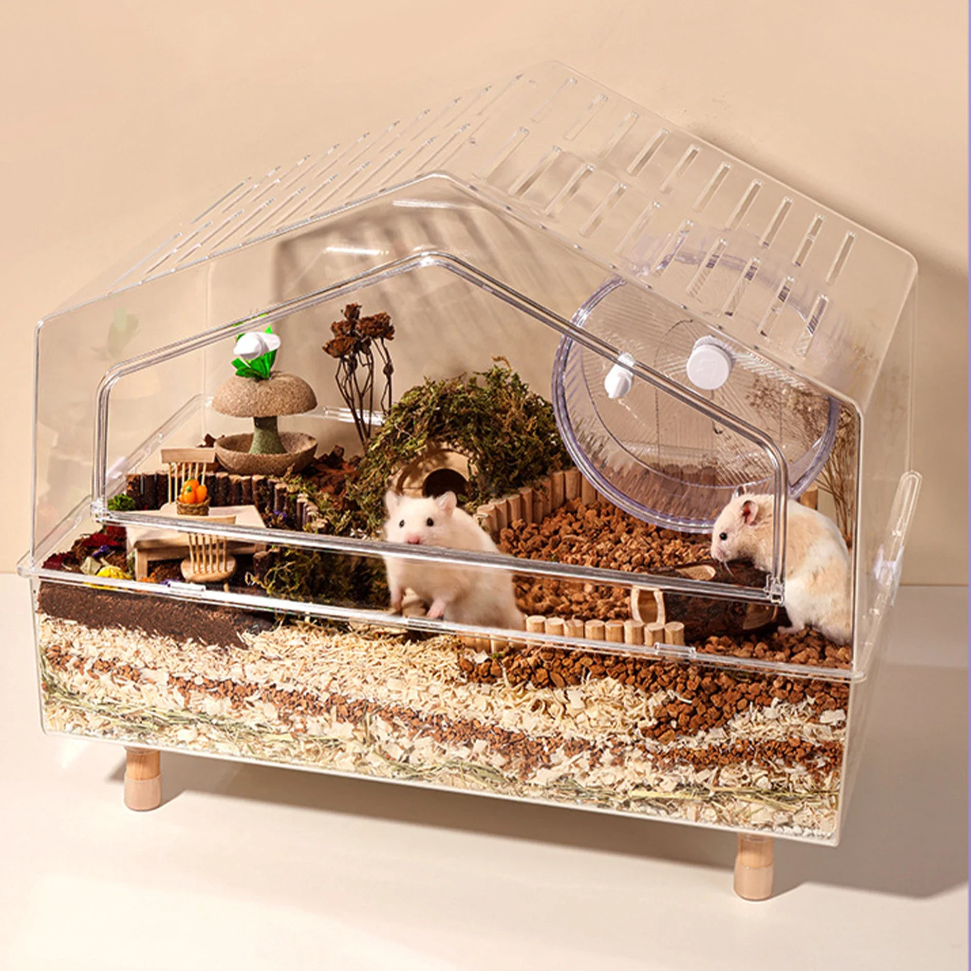 Hamster Supplies Cage Pet Villa House Acrylic Cage For Small Pets