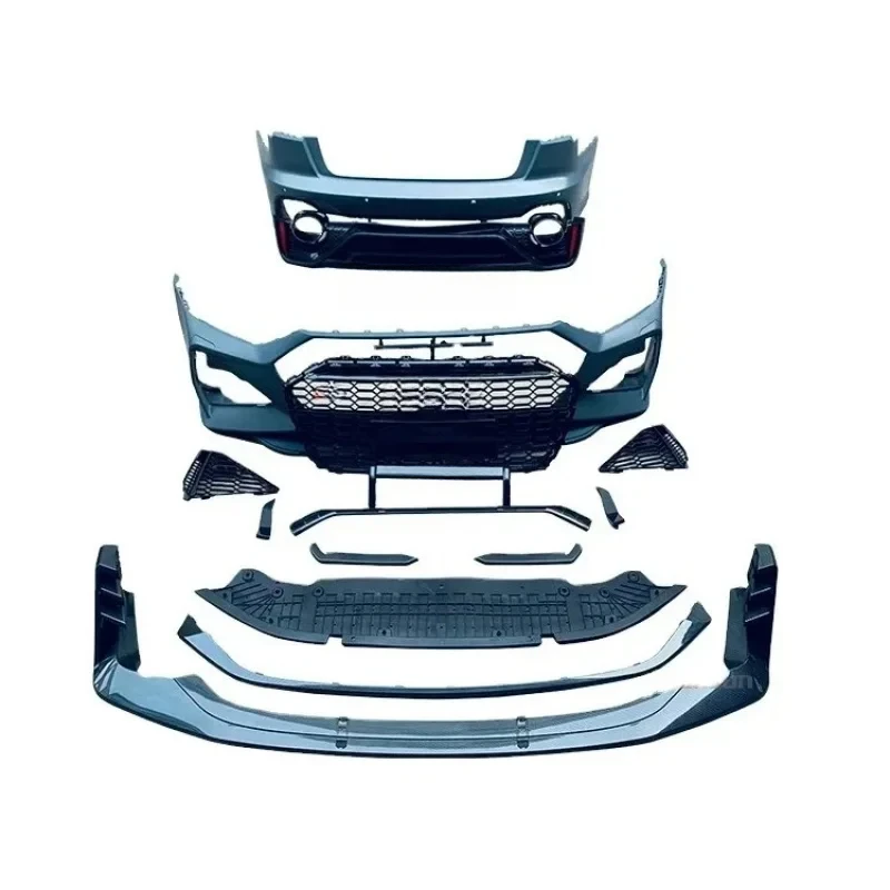 

New RS6 Style Front Bumper Rear Bumper Front Sp A6 S6 Full Body Kit 2019 2020 2021