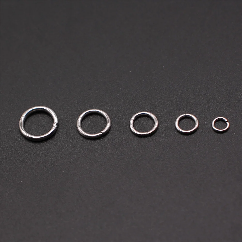 WYSIWYG 3mm 4mm 5mm 6mm 7mm Stainless Steel Jump Rings & Split Ring For DIY Jewelry Making Jewelry Findings & Components