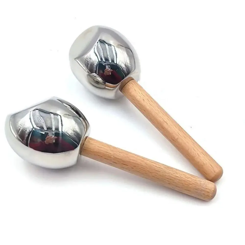 

Wooden Handle Ice Wave Ball Narrow Pores Sunlight Repair Facial Ice Globes Stainless Steel Removing Edema